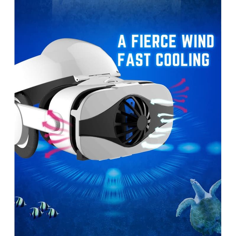 Fiit Vr 5f Headset With Fan Cooler Vr 3d Virtual Reality Glasses H537 Shopee Indonesia