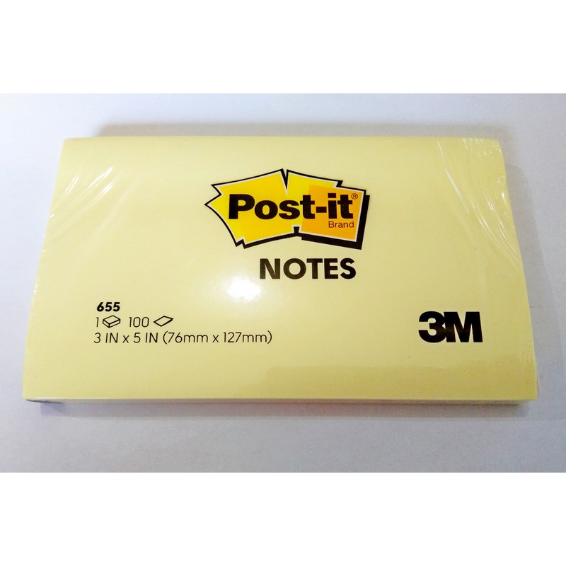 

3M Post-it 655 Notes Yellow ( 3 Pad / 3 Pcs )