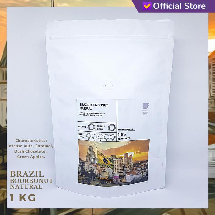 

KOPI ARABIKA BRAZIL BOURBONUT NATURAL 1 KILOGRAM BY SUTOYO COFFEE