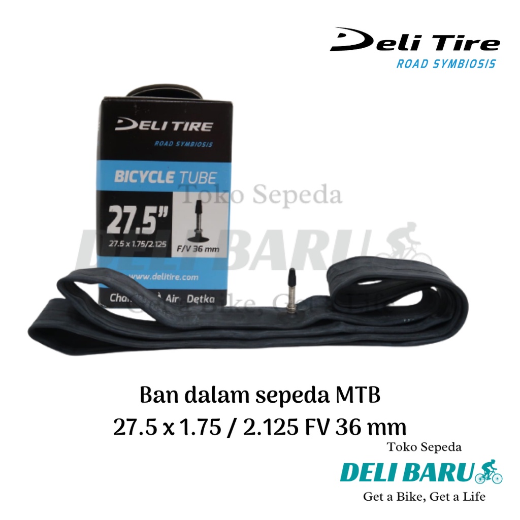 Deli tire Ban dalam 27.5 x 1.75 / 2.125 pentil presta FV 36 mm sepeda MTB