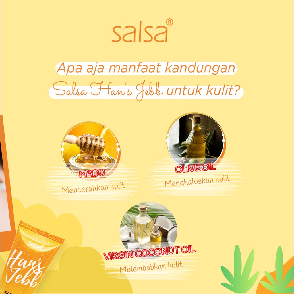 Salsa Hans Jebb Peeling Gel SWEET TROPICAL , LEMON BREEZE , GREEN TEA  / Salsa Peeling Gel Lulur Tanpa Bilas / Perontok Daki / Body Scrub / Body Spa / Hans jeeb 110g PROMO