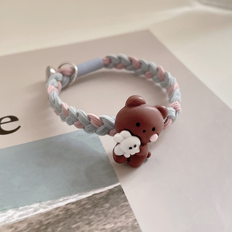 Prettygood2Pc fashion Beruang dan Kelinci Kombinasi Lucu Gelang Magnetik Pasangan Pacar Hadiah Ulang Tahun - GOOD
