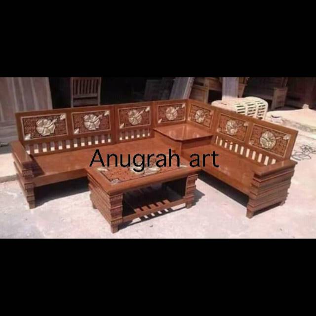 Kursi tamu minimalis jati kursi sudut jati jepara