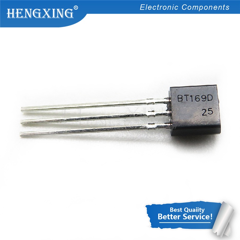 500pcs Ic BT169D BT169 TO-92 Triacs Thyristor SCR 400V 9A 3-Pin SPT