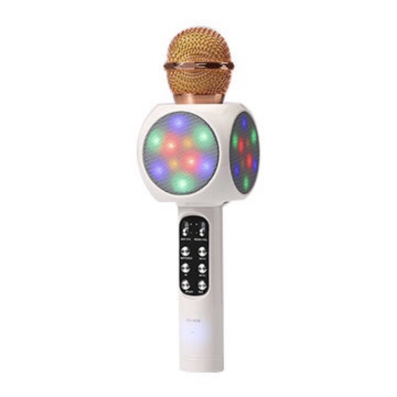 Microphone &amp; Speaker Bluetooth PINZY WS - 1816 LED- Microphone WS 1816 LED