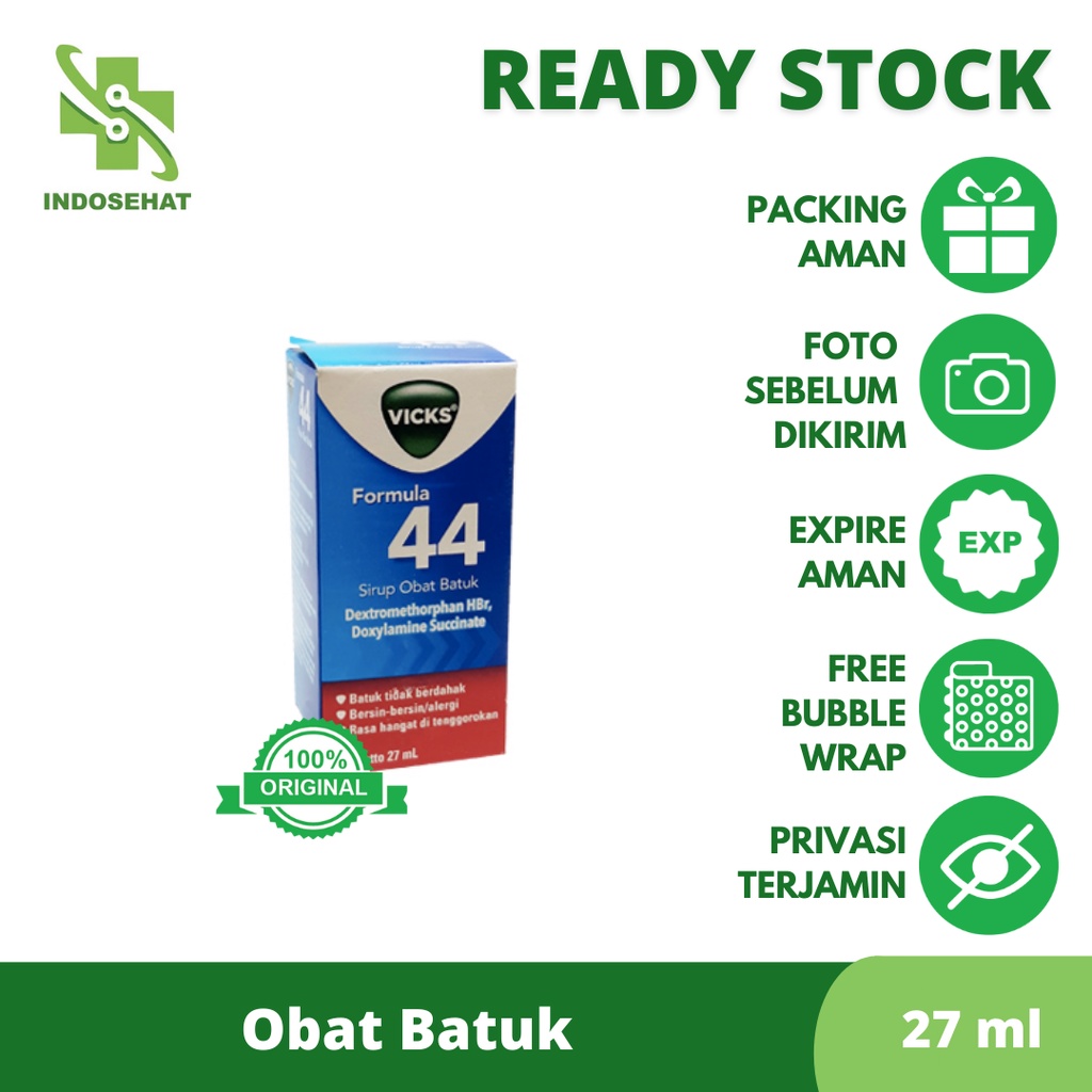 Jual Vicks Formula 44 Dewasa Per Botol 27ml Sirup Obat Batuk Shopee