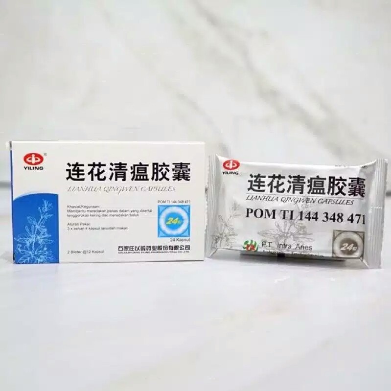 OBAT LIAN HUA QING WEN BPOM ISI 24 KAPSUL ORIGINAL