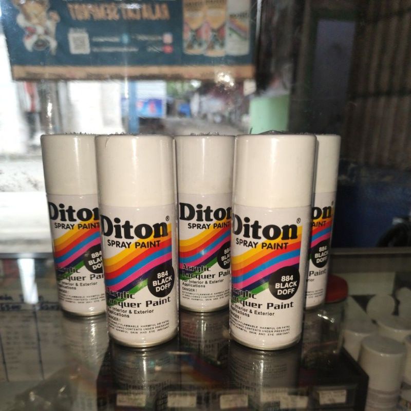 

Diton Spray Paint Acrylic Paint/Pilok Diton Black Doff & Clear 150cc