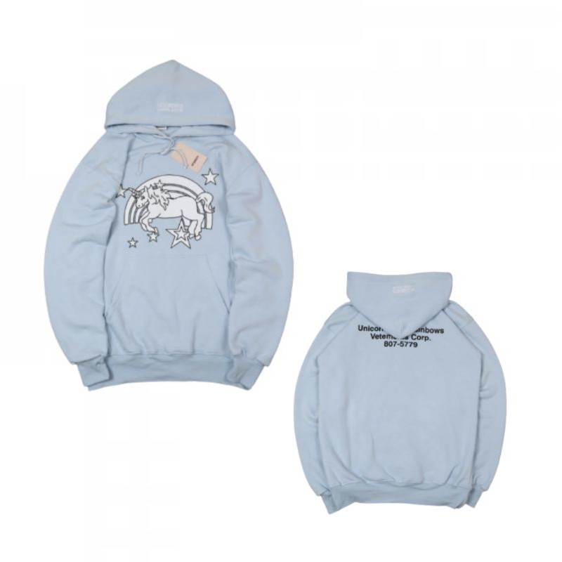 JAKET SWEATER HOODIE VETEMENTS UNICORN PREMIUM