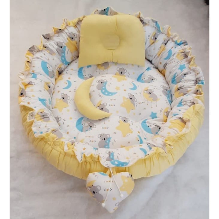 READY Round babynest full beddingset circle baby nest kado lahiran premium