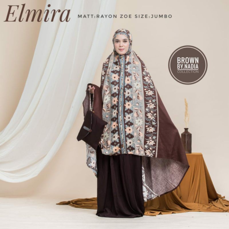 mukena dewasa elmira - mukena motif elegan - mukena cantik