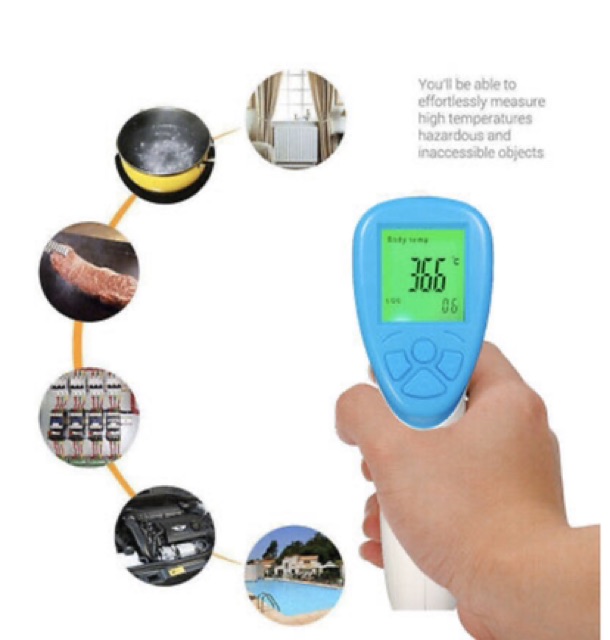 Termometer Infrared Digital Thermometer Tembak Alat Pengukur Suhu Badan