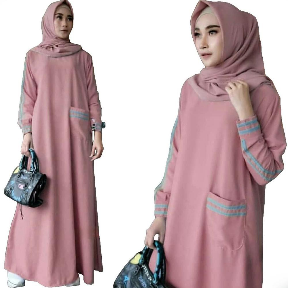 Bonita Dress | Moscrepe Premium | Gamis Sporty Terlaris