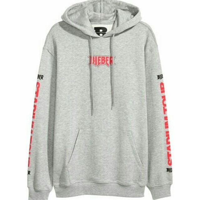 H&m Bieber Stadium Tour Grey Hoodie