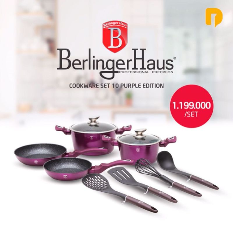 Berlinger Haus 10 pcs Cookware set Purple