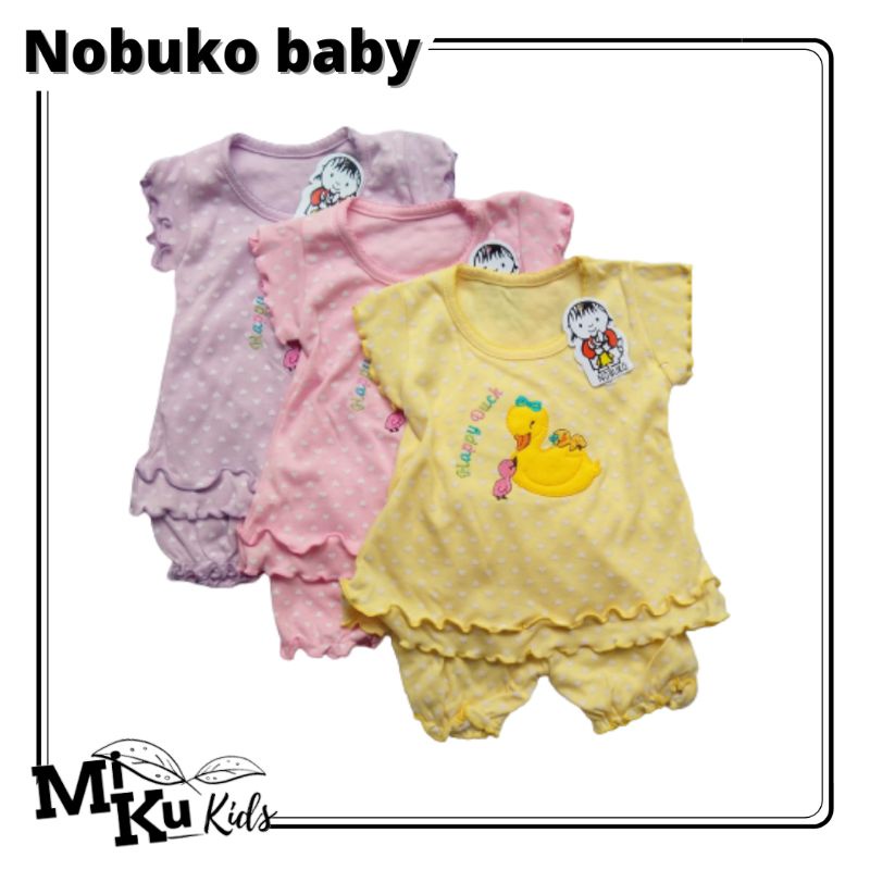 setelan bayi perempuan baru lahir / setelan baby girl new born / setelan baby nobuko