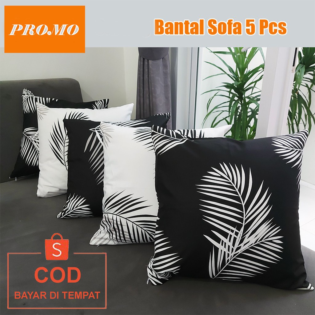 ✅COD Set Bantal Kursi Sofa Bed Minimalis 40x40 Isi 5 Pcs Dakron Hiasan Dekor Dekorasi Sofabed Ruang Tamu Perlengkapan Home Decor Interior Rumah Tangga Modern Terbaru