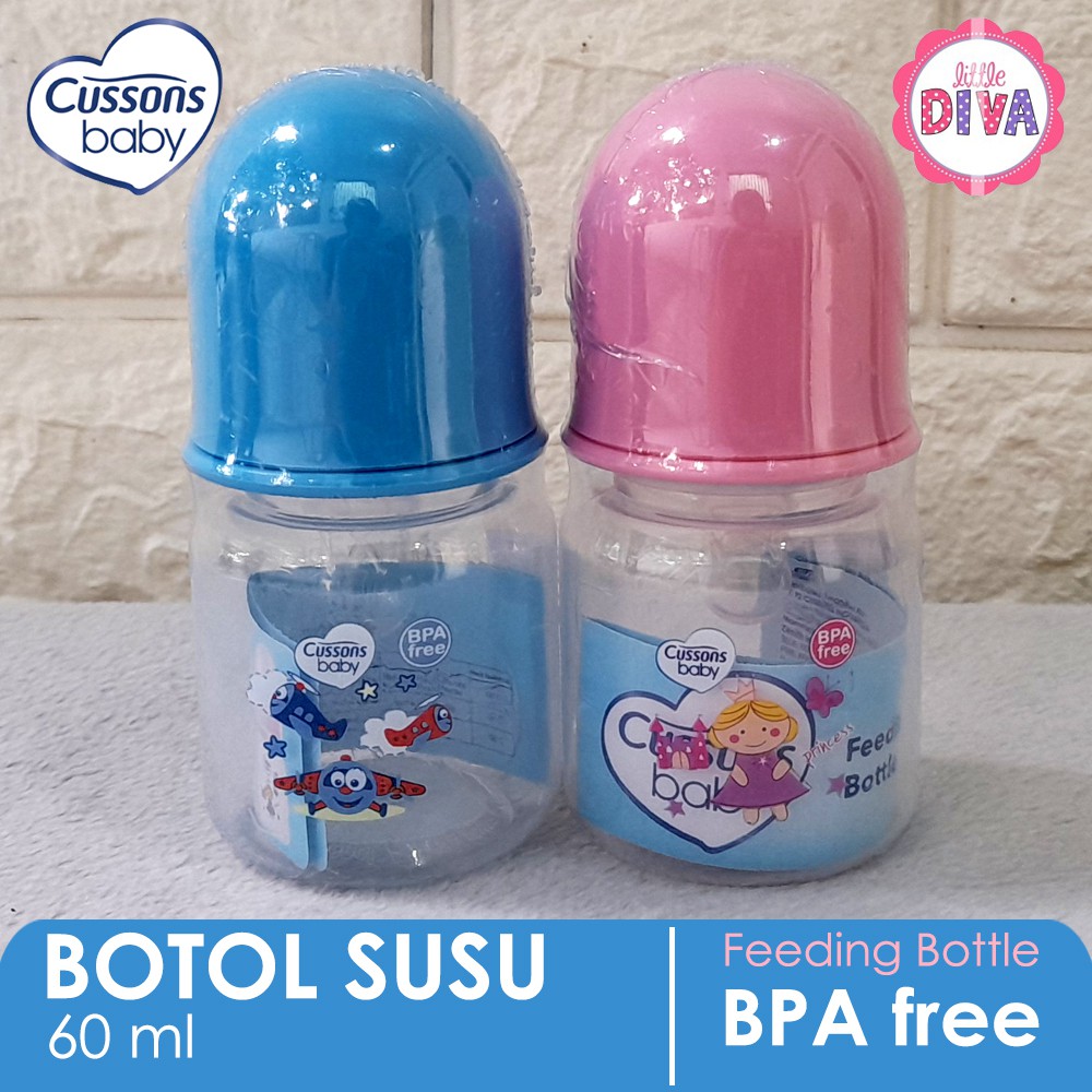 Botol Susu Bayi Cussons Baby 60 125 250 ml - FEEDING Milk BOTTLE  BPA Free cusson baby dot