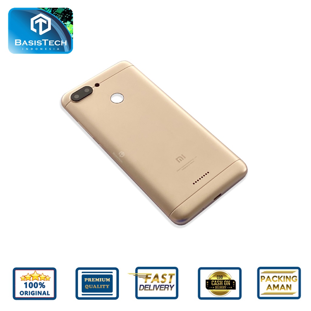 BACK COVER BACKDOOR CASING XIAOMI REDMI 6 2 SIM SLOT