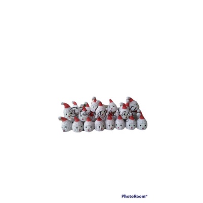 Keranjang Karakter Kepala Santa Miring/Hampers Natal/Soevenir Rotan