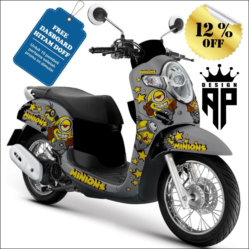 Decal scoopy full body Full Blok Decal Scopy Dekal New Fi skopi karbu 2010 2011 2012 2013 2014 2015 