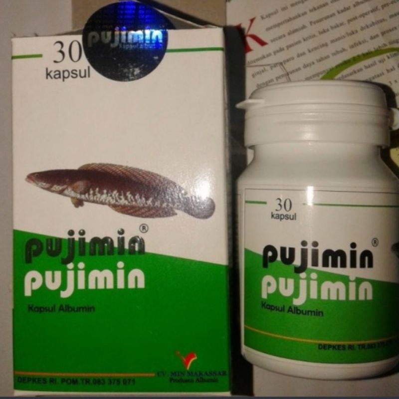 pujimin kapsul # kasul ikan gabus # kapsul albumin ikan gabus # albumin ikan gabus