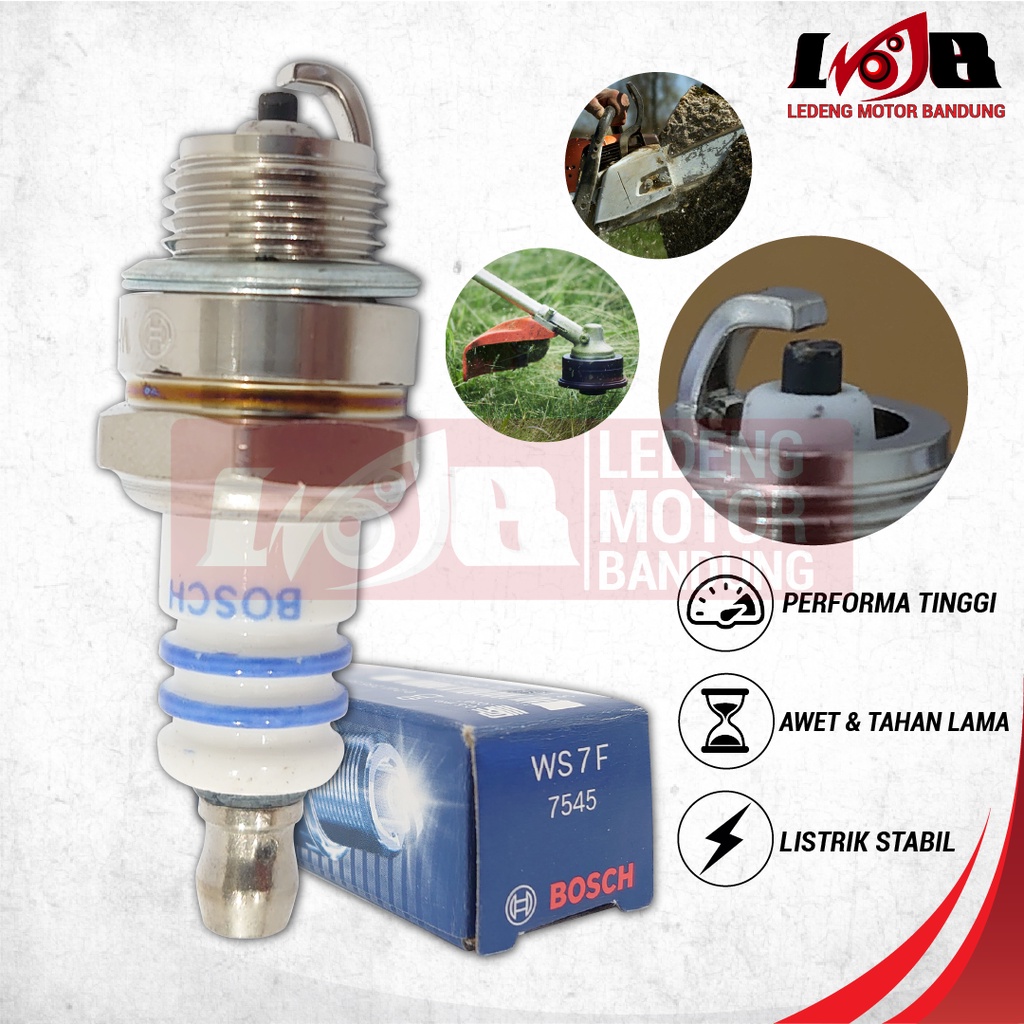 Busi BOSCH WS7F Mesin Potong Rumput Gergaji Mesin 2 Tak Fogging Spark Plug