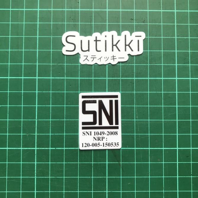 

Sticker SNI Printing Glossy Replacement 3 x 4 cm Print Sepeda Stiker sukik90 Segera Beli