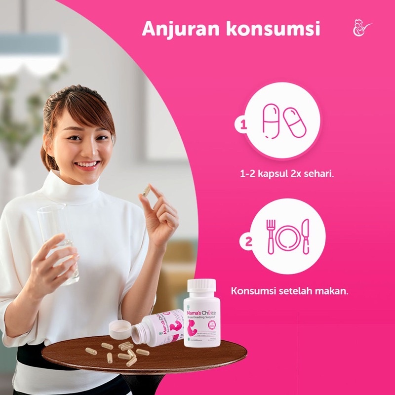 Mama's Choice Breastfeeding Support Asi Booster Ibu Menyusui 30Caps