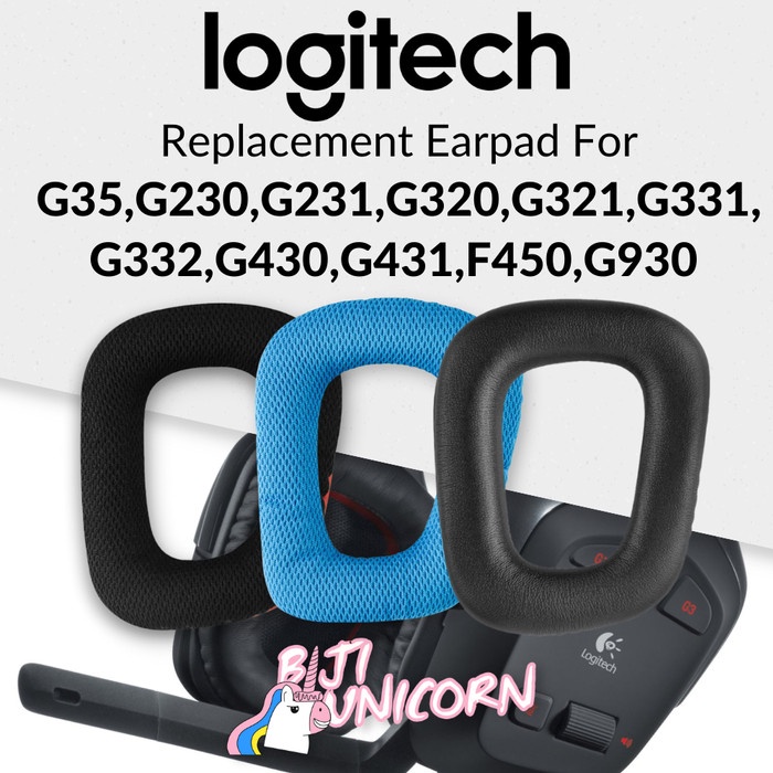 Earpad Earcup Ear Cushion Logitech G35 G230 G231 G320 G321 G331 G332 G430 G431 F450 G930 Busa Foam