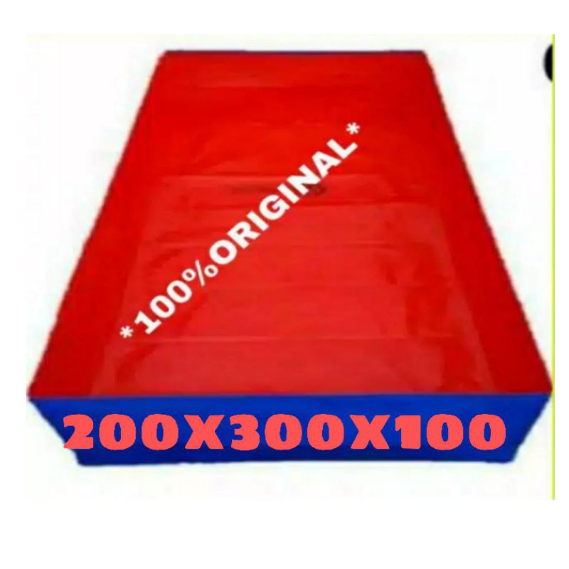 Kolam ikan kolam terpal ikan ukuran 200x300x100 A5