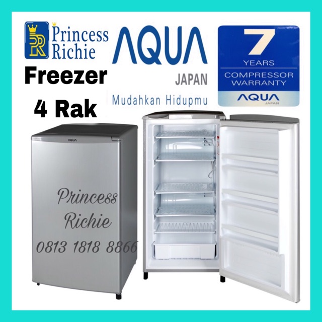 Kulkas Freezer Asi es batu Aqua Sanyo 4 Rak Shopee Indonesia