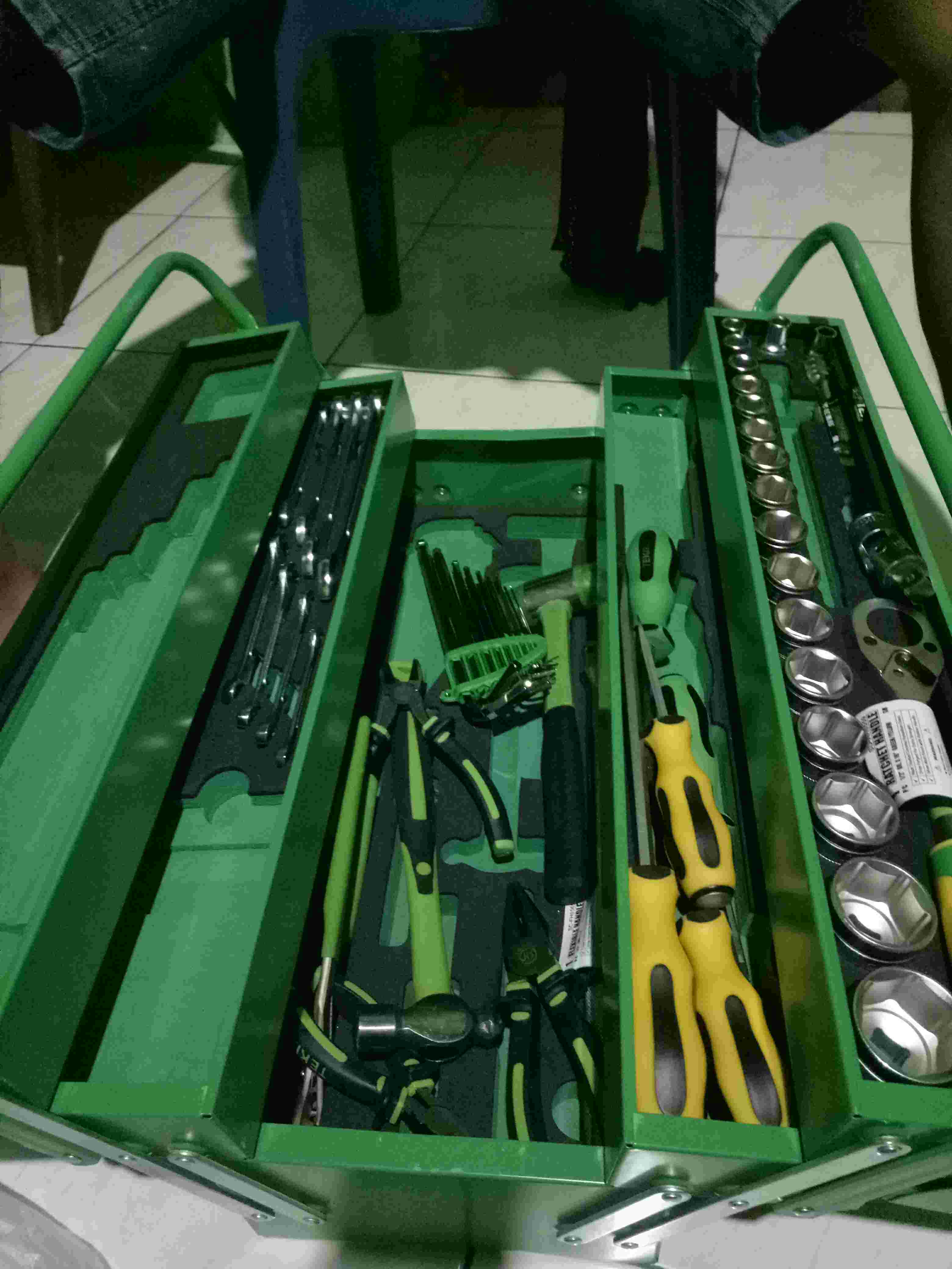 TOOL BOX SET 66 PCS TEKIRO KOTAK MEKANIK ALAT PERKAKAS