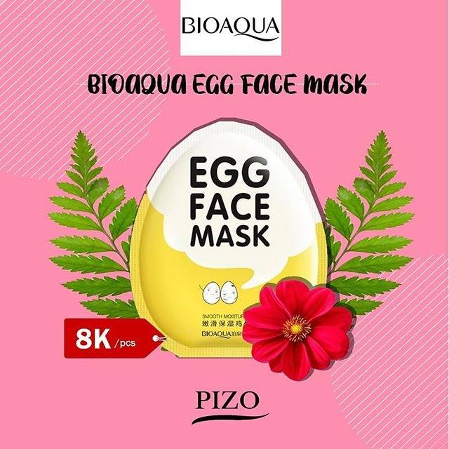 BIOAQUA EGG FACE MASK / EGG SHEETMASK