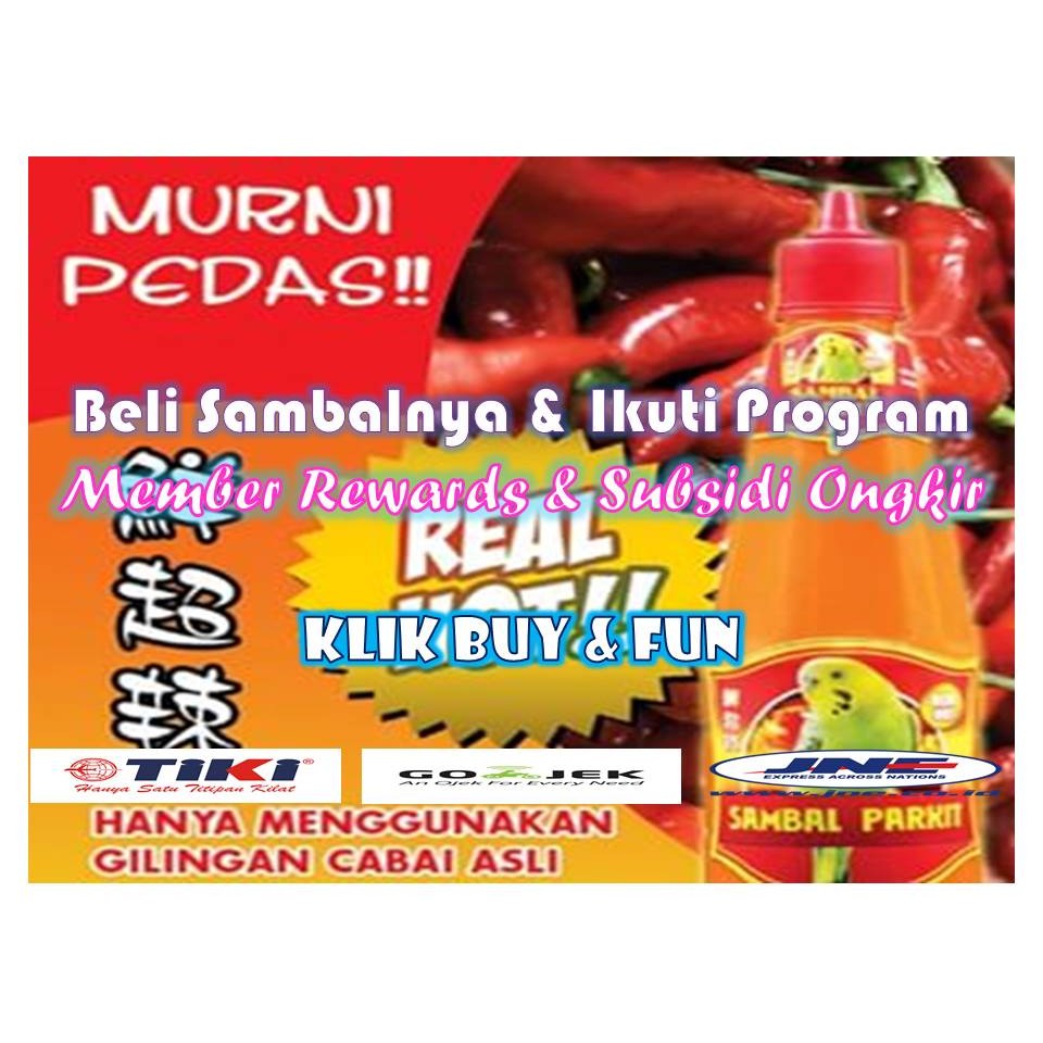 

Sambal Parkit Sambal Super Pedas 300ml