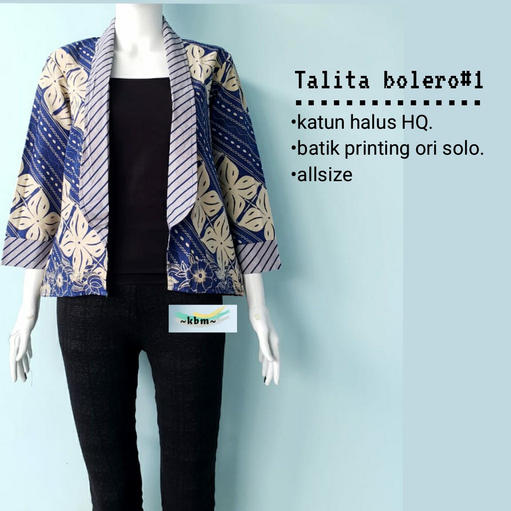 Talita bolero ori batik solo batik modern dan kekinian