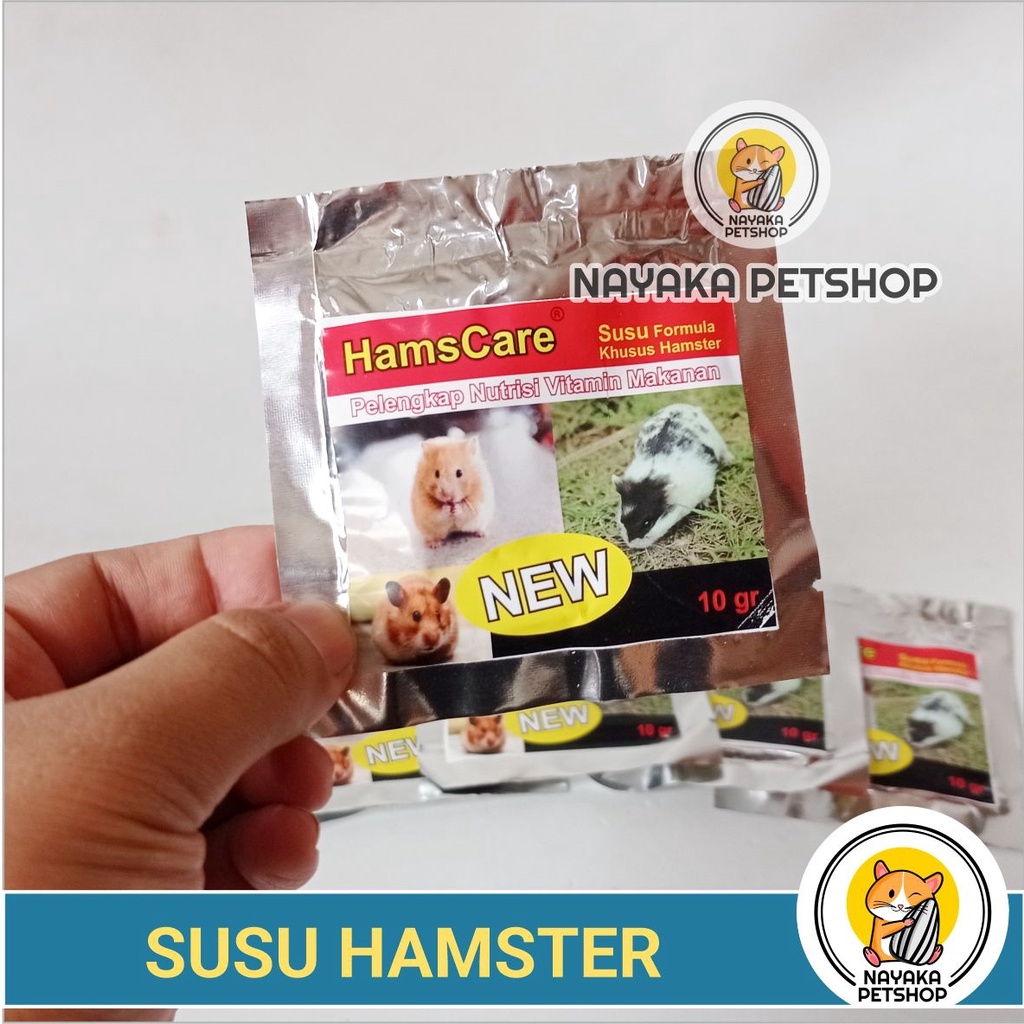 Hams Care Susu Hamster 10 gr Susu Formula Vitamin Makanan Hamster