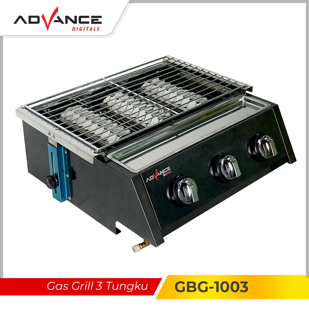 Advance Gas Grill 3 Tungku Kompor Stoves Hobs Gas Regulators GBG1003 Ready Stock