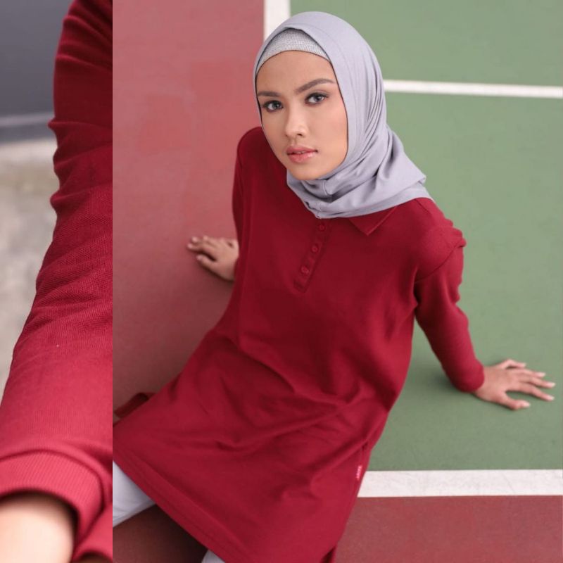 KAOS POLO DAUKY POLO SHIRT WANITA BAJU OLAHRAGA WANITA