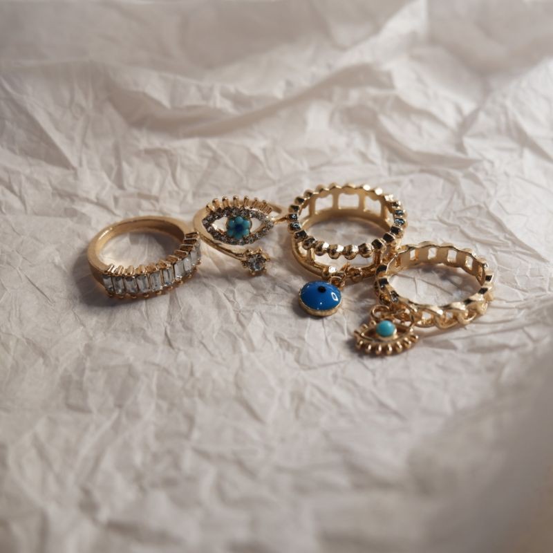 Di Telingaku - Azrak Rings (Set of 4)