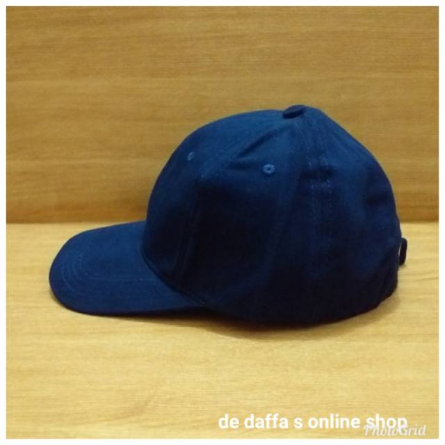 Topi Baseball Dewasa warna Biru dongker Navy Polos Pria Wanita Casual Sport - Navy