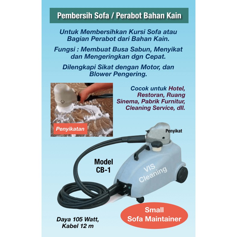 Paket Pembersih Sofa &amp; Spring Bed (Sofa Maintainer + Vacuum Extractor)