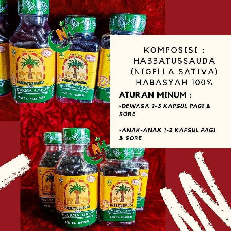 Habbatussauda Cap Kurma Ajwa