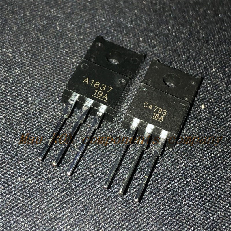 10pcs/lot 5pasang 5pcs 2SC4793 TO220 5pcs 2SA1837 TO-220 C4793 A1837 Masing-Masing Asli Dan Transistor Baru original In Stock