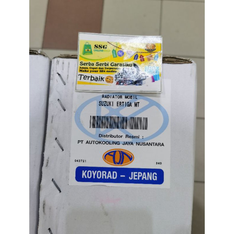 Radiator Suzuki Ertiga Manual Koyorad