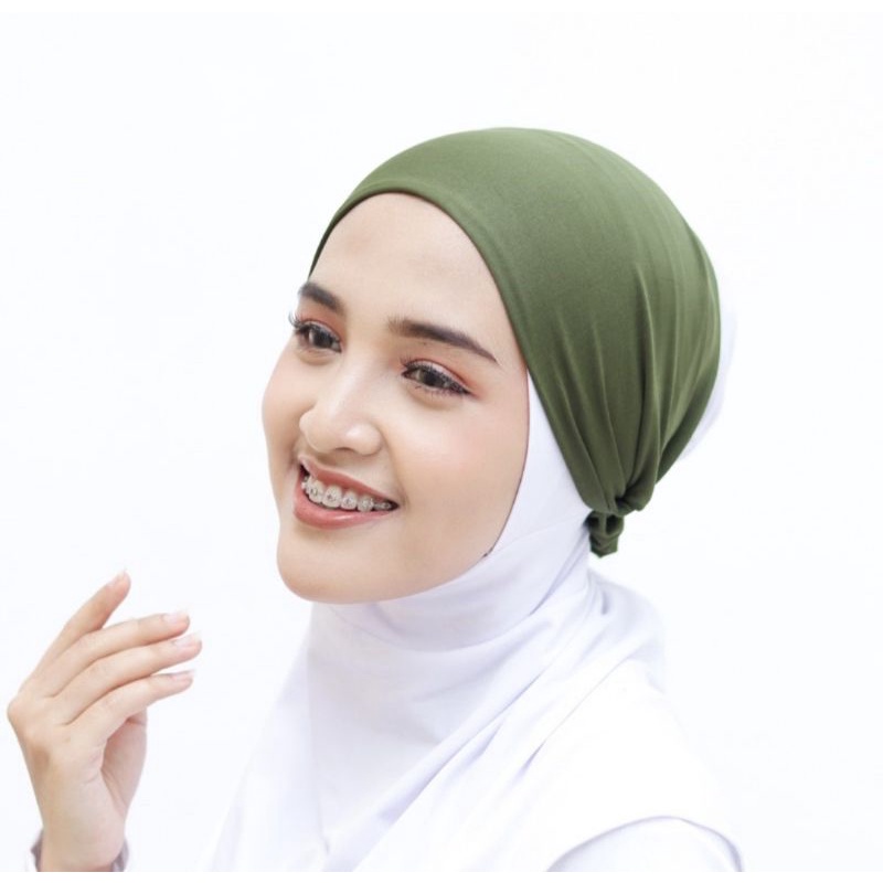 HASTARI CIPUT BANDANA KAOS BESIC PREMIUM / INNER BANDO ANTI RIBET &amp; INSTAN 2 IN 1