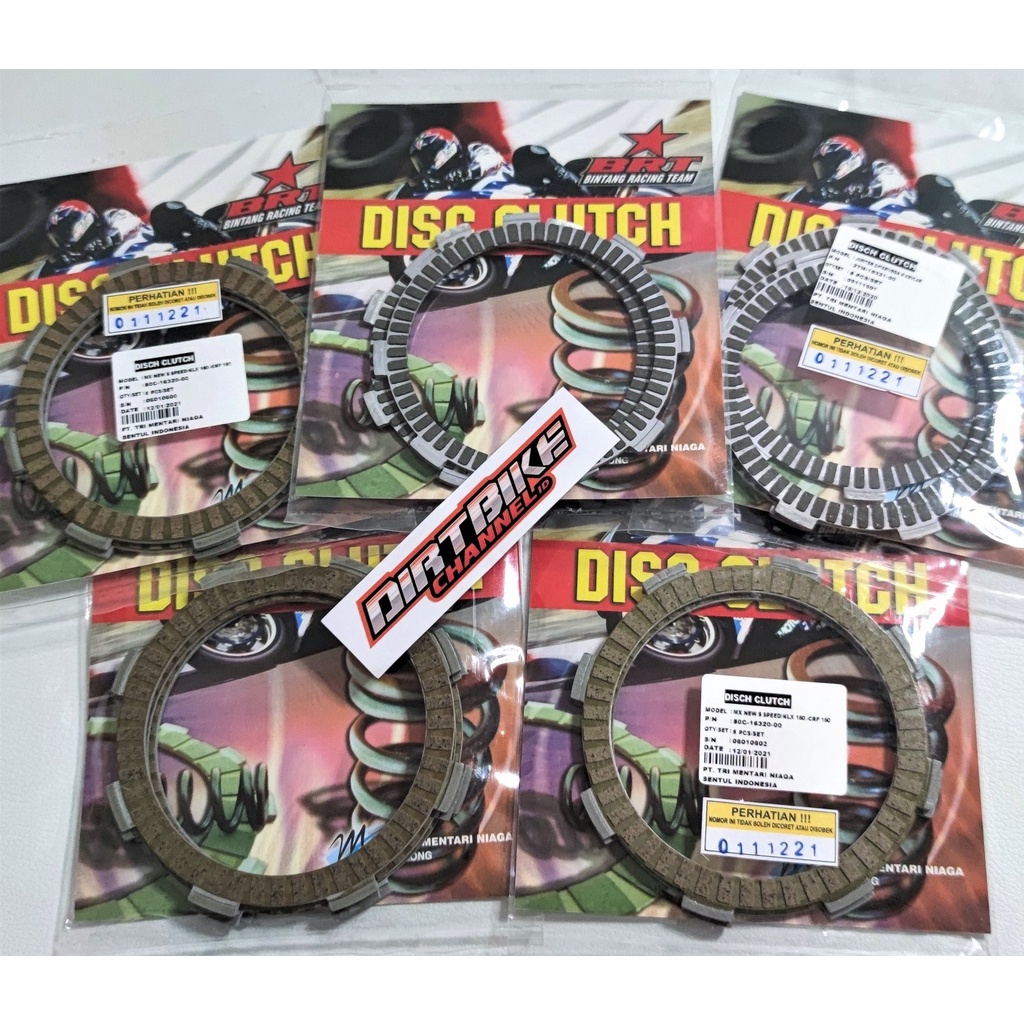 Kampas Kopling BRT KLX Dtracker Satria FU SONIC CB Jupiter Z MX RX KING Karisma Revo Blade Supra X 125 Shogun F1ZR Vega