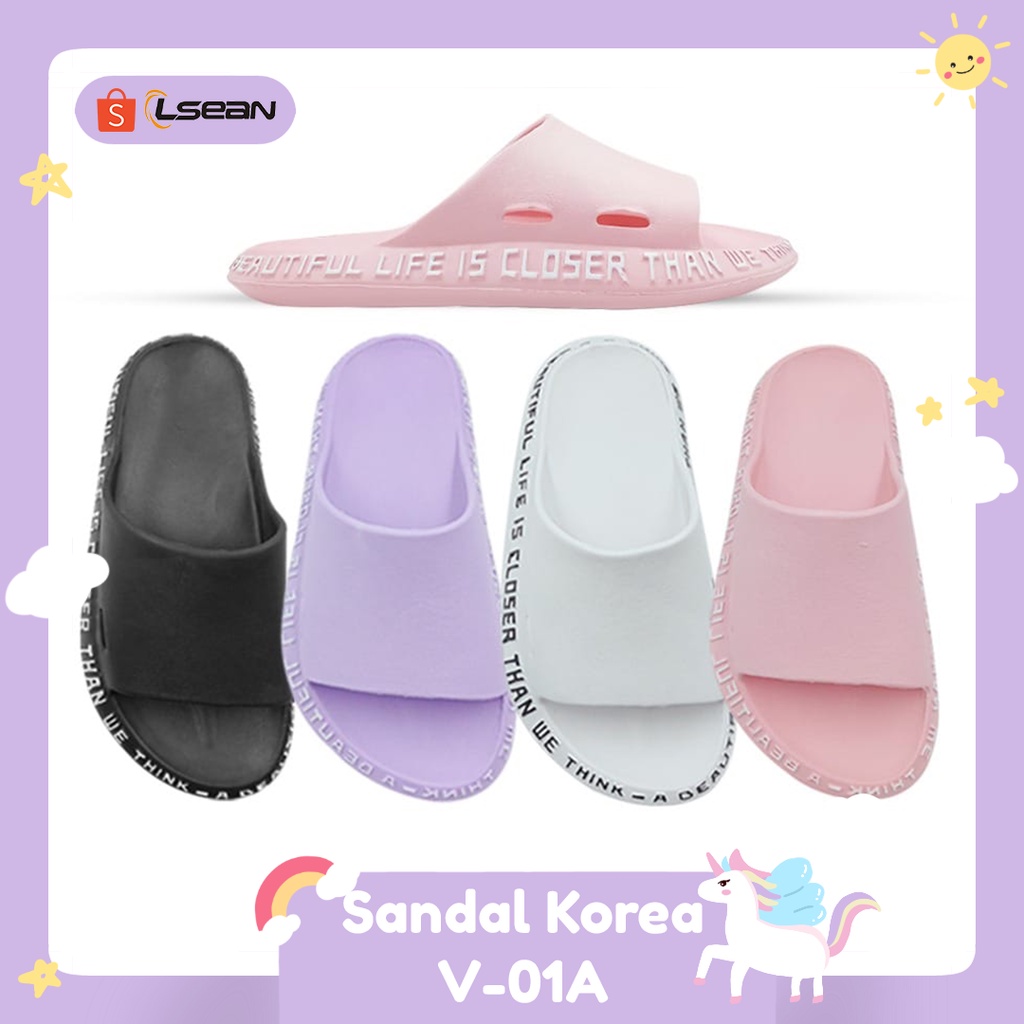 SANDAL WANITA SLIP ON V-01A | SANDAL KOREAN STYLE