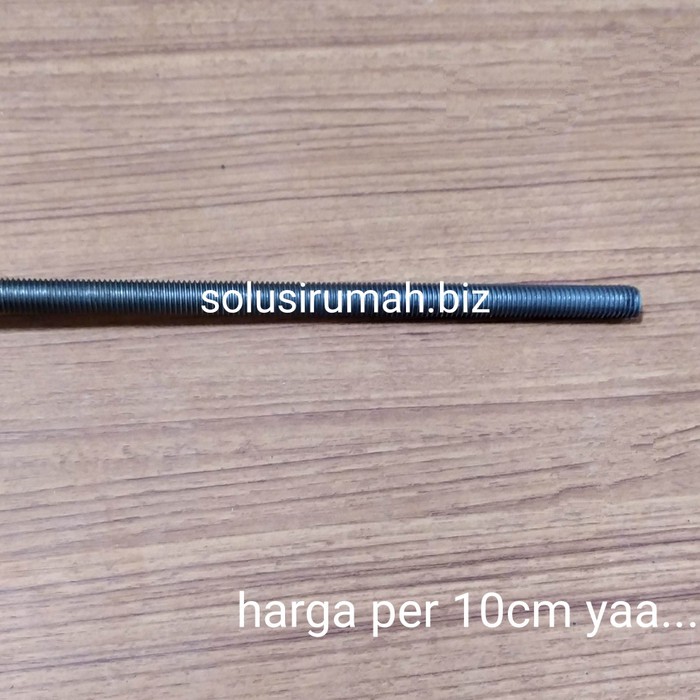 AS DRAT FULL M14 per10cm HITAM AS BAUT STUDBOLT 14MM LONG DRAT