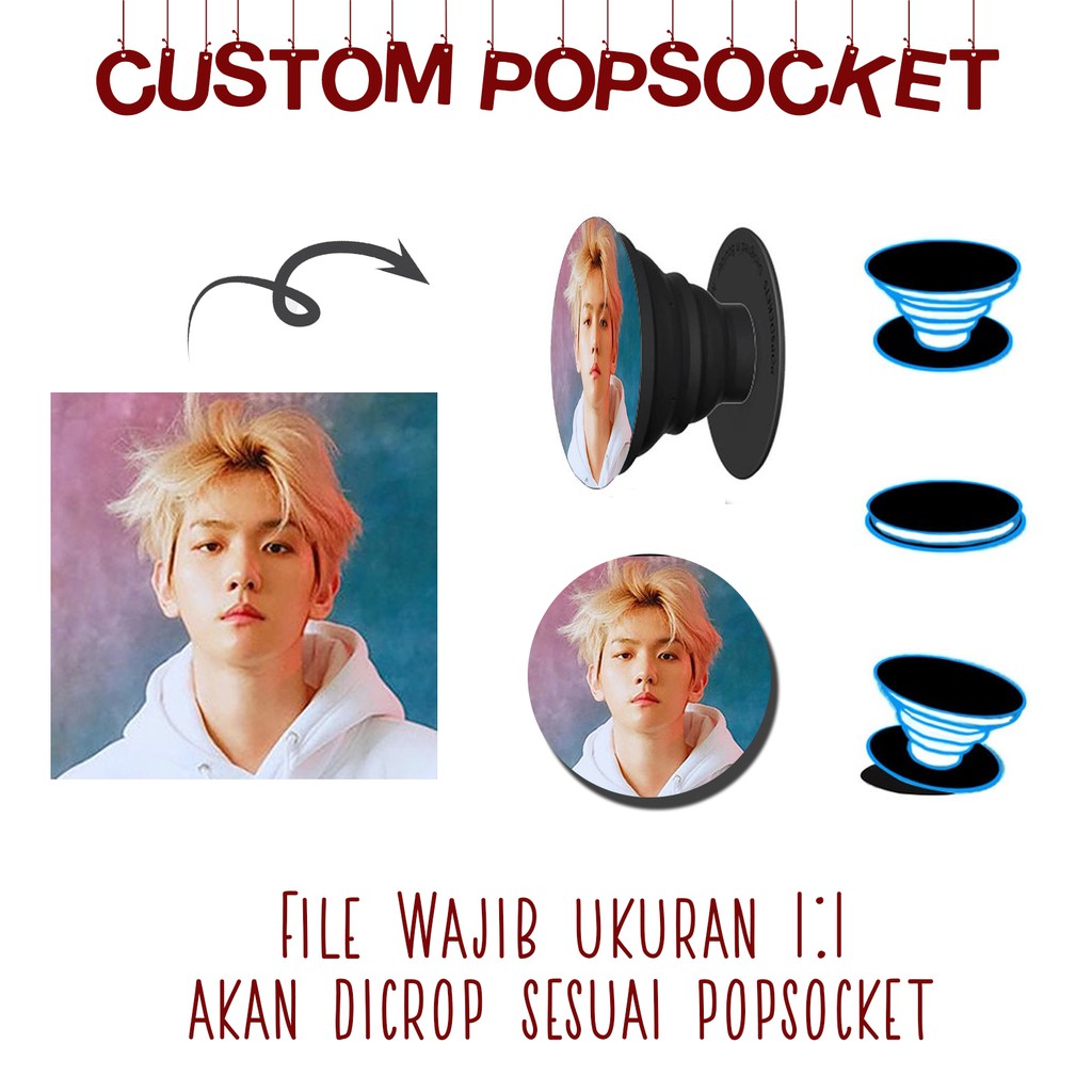 [POPSOCKET] CUSTOM gambar bisa request desain / foto mu